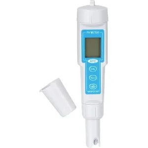 Must-Have Digitaler pH-Meter, wasserdicht IP67, Messbereich pH0-14, Temperatur 0-50°C, inkl. Pufferpulver und Batterien