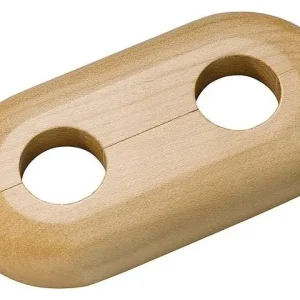 Holz-Doppelrosette Typ Schwarzwald Ahorn - 15mm Saisonangebot