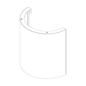 Abverkauf Buderus 8738803791 Frontbl. oben ecru Columna everp.