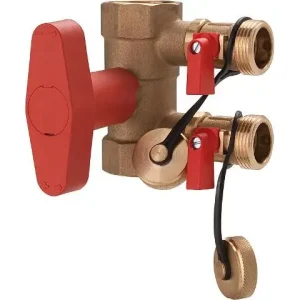 Kostenloser Versand Befüllarmatur DN25 1" IG 2x KFE-Hähne DN15 1/2" für Solaranlagen