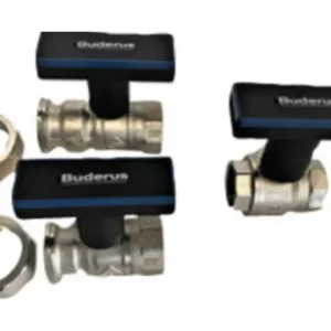 VPE Logafix Pumpen-KH-Set 1“ VL/RL, 5x best. aus 5x PKH-Set u. 5x Kugelhahn 7739622538 Neu Im Sortiment