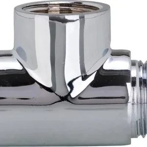 Anschluss-T-Stück 1/2'' verchromt 1x1/2'' AG / 2x1/2'' IG Typ:SAS Zertifiziert