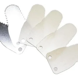 Rabatt Ersatzklingen-Box Kunststoff gezackt 0,5 mm VPE 6 Stück