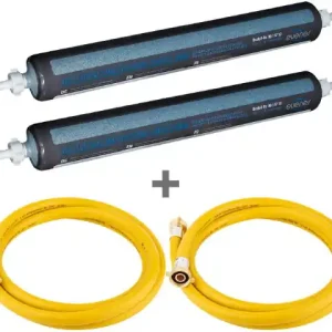 Aktionsaket 2x Vollentsalzungspatrone evenes mini, mit Farbumschlag + 2x Gratis Füllschlauch 2,5m Schnäppchen