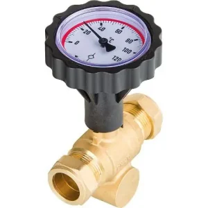 Kostenloser Rückversand Solar-Kugelhahn Easyflow Vorlauf mit RSK 22mm Klemmring beidseitig