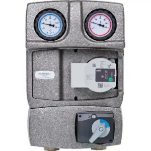 Heizkreisset Easyflow DN25 (1') mit 3 Wege Mischer und Überstromventil, Pumpe Grundfos UPM3S AUTO 25-60 Schnäppchen