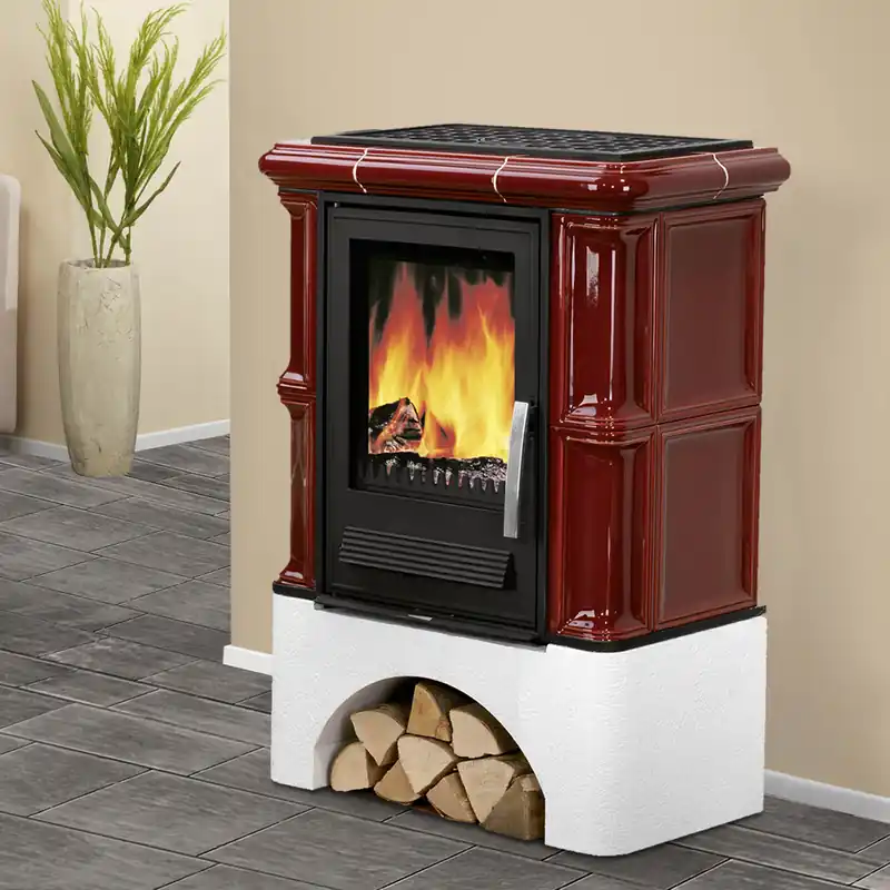 Justus Bavaria Kaminofen Bordeauxrot Nur Heute