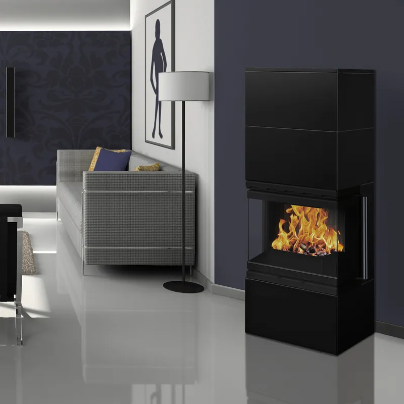 Neue Ware Wamsler Modulo 57/150 U Kaminbausatz Schwarz