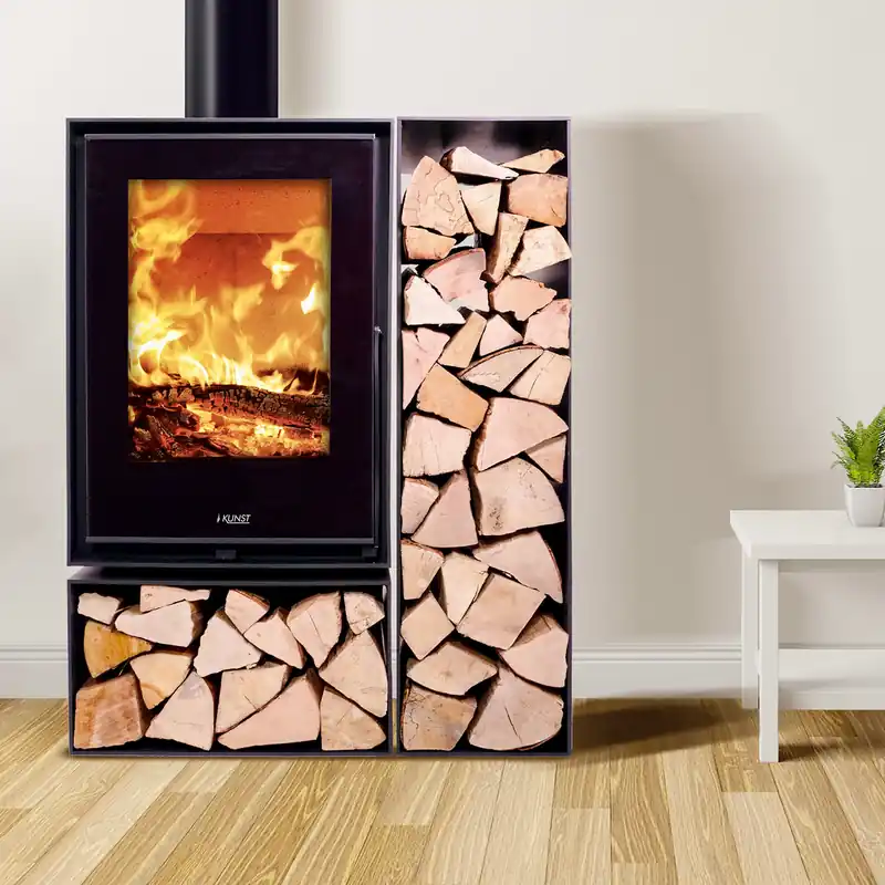 Kunst Stoves Ficus Kaminofen mit doppeltem Holzfach Nur Heute