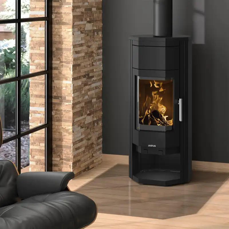 Super-Preis Justus Usedom 5 W+ 2.0 Kaminofen Stahl Schwarz