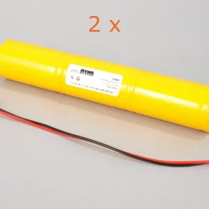 2 x NiCd Akkus je 3,6V|4Ah passend für Saft 805962, Alvit R5874S Markenware