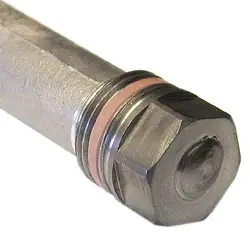 Magnesium Schutzanode D 22, 700 mm Stabanode Gewinde 3/4" mit PTFE Gratis Versand