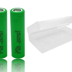2 x Samsung INR 18650-25R 18650 3,6V-3,7V 2500mAh - Lithium-Ionen-Akku mit Box Top-Seller