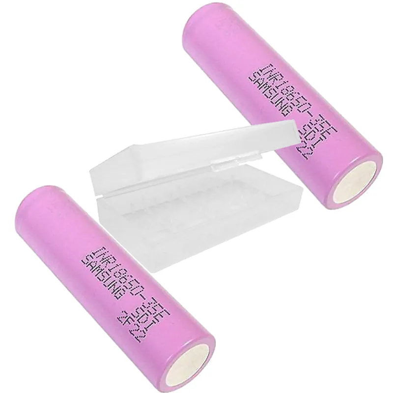 2 x Samsung INR 18650-35E 3,6V-3,7V 3500mAh - Lithium-Ionen-Akku mit Box Sonderangebot