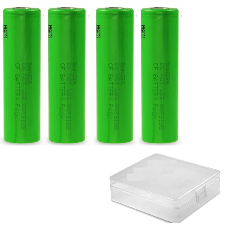 4 x Murata 18650 VTC5 - 3,6V-3,7V 2600mAh - Lithium-Ionen-Akku mit Box Sonderaktion