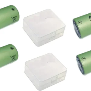 4 x A123 ANR 26650 3,6V-3,7V 2500mAh - Lithium-Eisen-Phosphat - Akku mit 2 Boxen Neu Im Sortiment